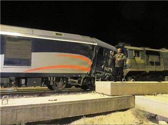 خروج قطار بندرعباس - تهران از ریل