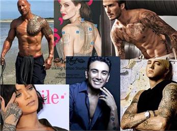 کدام سلبریتی ها خالکوبی دارند؛ از دیوید بکام تا آنجلینا