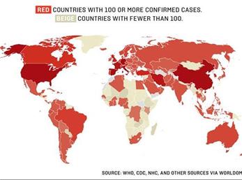 آمار جهانی کرونا تا 15 فروردین
