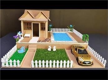 آموزش ساخت خانه ویلایی با کارتن