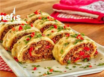 آموزش رولت گوشت با سیب زمینی؛ یک رولت ترکیه‌ای زیبا