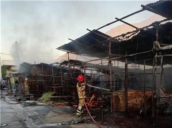 آتش سوزی بازار گل امام رضا