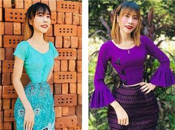 زن میانماری که ادعا می کند دور کمرش 34 سانتیمتر است + عکس