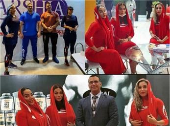 استایل دختران بدنساز ایرانی در نمایشگاه اسپورتکس 99  و حواشی آن+ عکس و فیلم