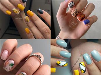 جدیدترین طرح‌های ناخن پاییزی ساده و شیک