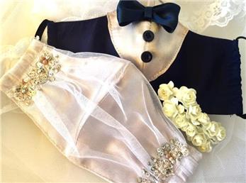 ماسک‌های زیبا برای عروس‌های دوران کرونا