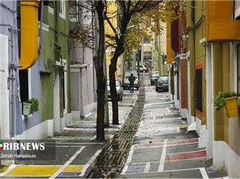 کوچه رنگی تهران در پاییز دیدنی است+ تصاویر