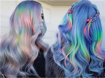 عجیب ترین رنگ موها، از رنگین کمانی تا پلنگی