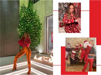 تصاویری از سلبریتی های جهانی در شب کریسمس