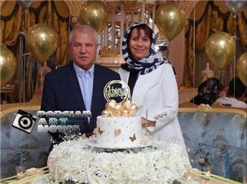 تصاویر سالگرد ازدواج علی پروین و همسرش +عکس