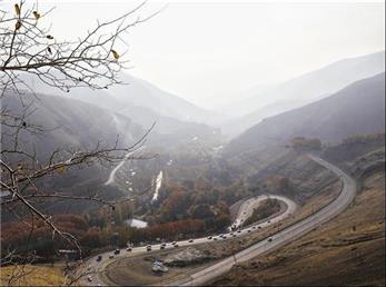 طبیعت پاییزی جاده چالوس + تصاویر