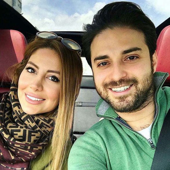 بابک جهانبخش و همسرش