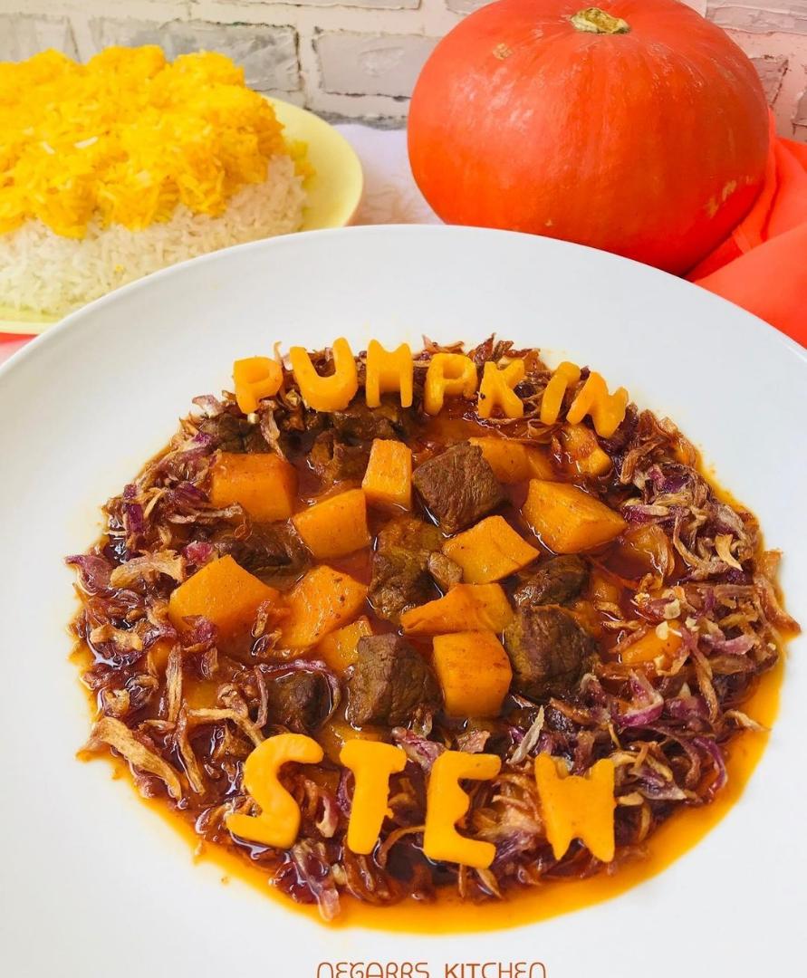خورش کدو حلوایی