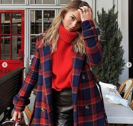 استیال قرمز با چهارخانه