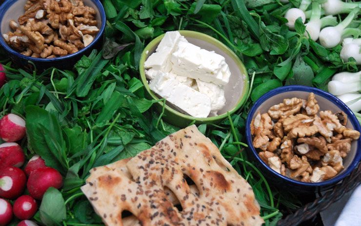 نون پنیر سبزی