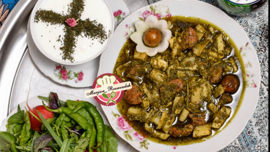 خورش کنگر ریواس