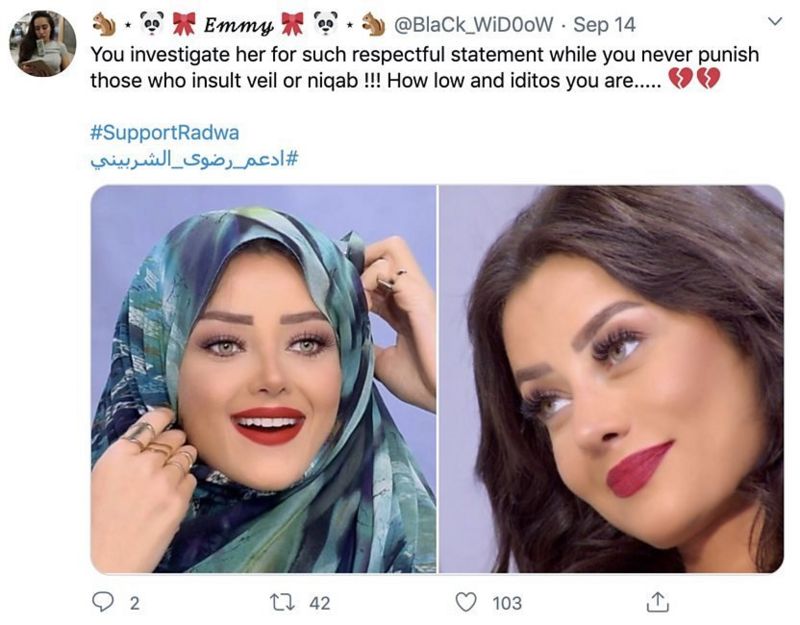 اظهارنظر مجری بیحجاب مصر در باره زنان با حجاب جنجالی شد