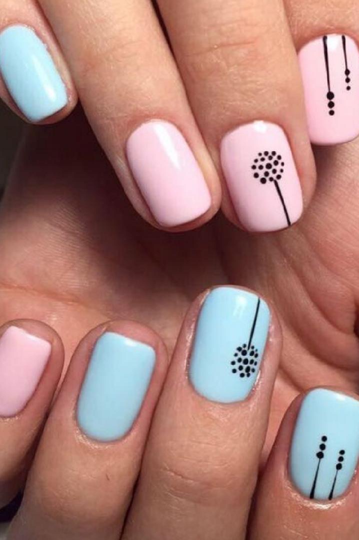 طذاحی ناخن با طرح ساده