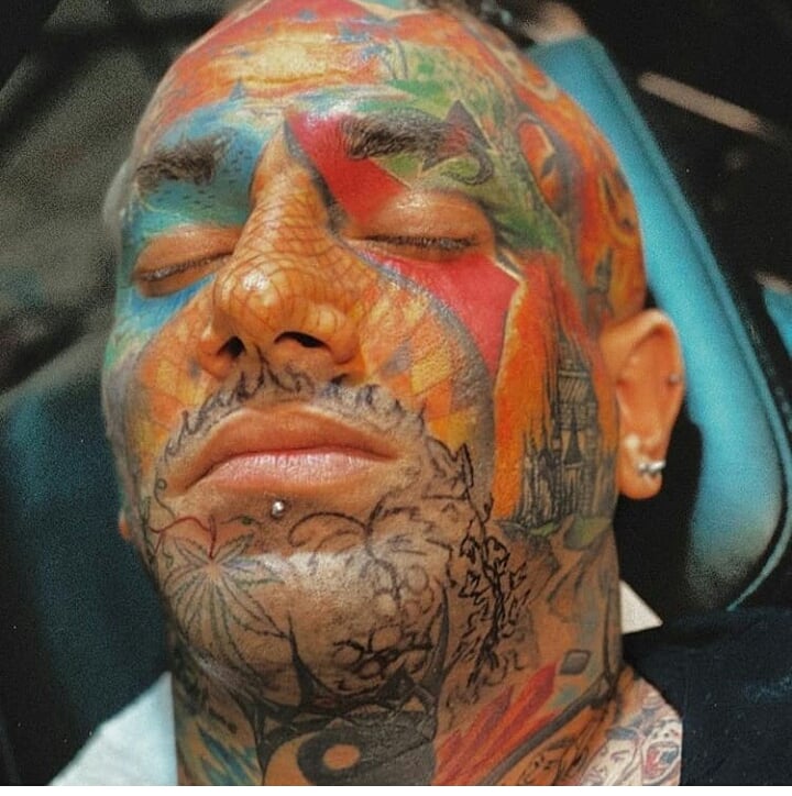 تتوی جدید صورت تتلو
