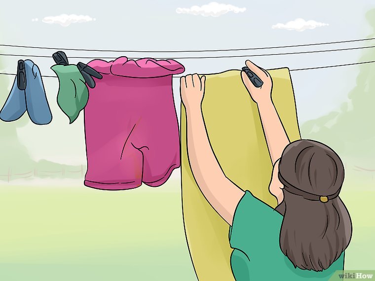 فضای باز بهترین محل برای خشک کردن